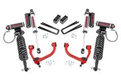 Rough Country 3 in Suspension Lift Kit w/Shocks - 54550RED - Black Patch Performance - ROUG54550RED