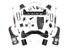 Rough Country 6 in Suspension Lift Kit w/Shocks - 54620 - Black Patch Performance - ROUG54620