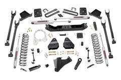 Rough Country 6 in 4 - Link Suspension Lift Kit w/Shocks - 56020 - Black Patch Performance - ROUG56020