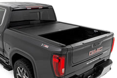 Rough Country Retractable Bed Cover - 56120581 - Black Patch Performance - ROUG56120581