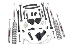 Rough Country 6 in 4 - Link Suspension Lift Kit w/Shocks - 588.20 - Black Patch Performance - ROUG588.20