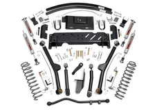 Rough Country 4.5 in X - Series Long Arm Suspension Lift Kit w/Shocks - 61622 - Black Patch Performance - ROUG61622