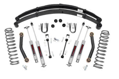 Rough Country 4.5 in Suspension Lift Kit w/Shocks - 633N2 - Black Patch Performance - ROUG633N2