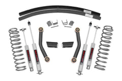 Rough Country 3 in Series II Suspension Lift Kit w/Shocks - 670XN2 - Black Patch Performance - ROUG670XN2