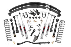 Rough Country 6.5 in X - Series Suspension Lift Kit w/Shocks - 69620 - Black Patch Performance - ROUG69620