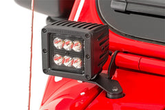Rough Country LED Lower Windshield Kit - 70052 - Black Patch Performance - ROUG70052