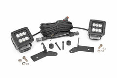 Rough Country LED Lower Windshield Kit - 70052 - Black Patch Performance - ROUG70052