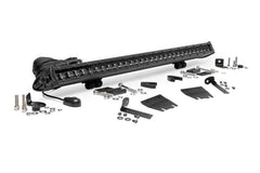 Rough Country LED Light Bar Hood Kit - 70054 - Black Patch Performance - ROUG70054