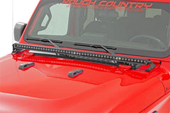 Rough Country Black Series 50-inch LED Hood Kit - 70057 - Black Patch Performance - ROUG70057