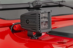 Rough Country Black Series LED Fog Light Kit - 70062 - Black Patch Performance - ROUG70062