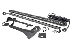 Rough Country LED Light Bar Windshield Mounting Brackets - 70066 - Black Patch Performance - ROUG70066