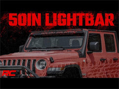 Rough Country LED Light Bar Windshield Mounting Brackets - 70067 - Black Patch Performance - ROUG70067