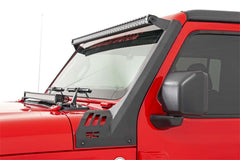 Rough Country LED Light Bar Windshield Mounting Brackets - 70067 - Black Patch Performance - ROUG70067