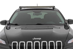 Rough Country LED Lower Windshield Ditch Kit - 70084 - Black Patch Performance - ROUG70084