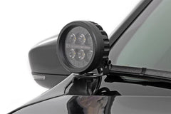 Rough Country LED Lower Windshield Ditch Kit - 70084 - Black Patch Performance - ROUG70084