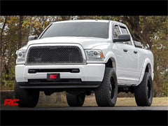 Rough Country Mesh Grille w/LED - 70152 - Black Patch Performance - ROUG70152