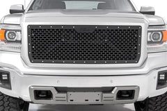 Rough Country Laser - Cut Mesh Replacement Grille - 70188 - Black Patch Performance - ROUG70188