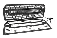 Rough Country Laser - Cut Mesh Replacement Grille - 70193 - Black Patch Performance - ROUG70193