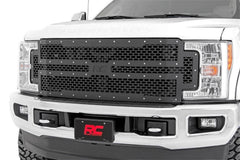 Rough Country Mesh Grille - 70213 - Black Patch Performance - ROUG70213