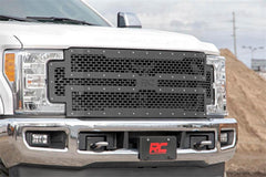 Rough Country Mesh Grille - 70213 - Black Patch Performance - ROUG70213