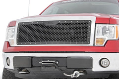 Rough Country Mesh Grille - 70229 - Black Patch Performance - ROUG70229