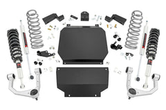 Rough Country 3.5 in Suspension Lift Kit w/Shocks - 70340 - Black Patch Performance - ROUG70340