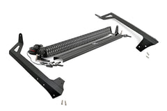 Rough Country LED Light Bar Windshield Mounting Brackets - 70504BL - Black Patch Performance - ROUG70504BL
