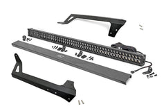 Rough Country LED Light Bar Windshield Mounting Brackets - 70504BLDRL - Black Patch Performance - ROUG70504BLDRL