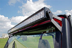 Rough Country LED Light Bar Windshield Mounting Brackets - 70508 - Black Patch Performance - ROUG70508