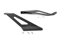 Rough Country LED Light Bar Windshield Mounting Brackets - 70513 - Black Patch Performance - ROUG70513