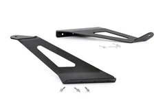 Rough Country LED Light Bar Windshield Mounting Brackets - 70513A - Black Patch Performance - ROUG70513A