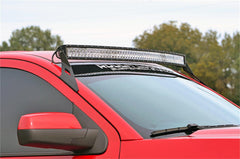 Rough Country LED Light Bar Windshield Mounting Brackets - 70514B - Black Patch Performance - ROUG70514B