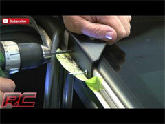 Rough Country LED Light Bar Windshield Mounting Brackets - 70516 - Black Patch Performance - ROUG70516
