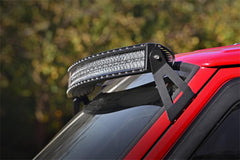 Rough Country LED Light Bar Windshield Mounting Brackets - 70517 - Black Patch Performance - ROUG70517