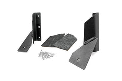Rough Country LED Windshield Light Mounts - 70525 - Black Patch Performance - ROUG70525