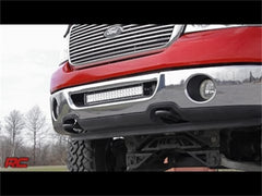 Rough Country LED Light Bar Bumper Mounting Brackets - 70527 - Black Patch Performance - ROUG70527