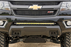 Rough Country LED Light Bar Bumper Mounting Brackets - 70536 - Black Patch Performance - ROUG70536