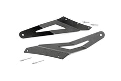 Rough Country LED Light Bar Windshield Mounting Brackets - 70538 - Black Patch Performance - ROUG70538