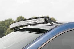 Rough Country LED Light Bar Windshield Mounting Brackets - 70538 - Black Patch Performance - ROUG70538