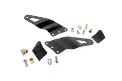 Rough Country LED Light Bar Windshield Mounting Brackets - 70539 - Black Patch Performance - ROUG70539