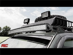 Rough Country LED Light Windshield Mounting Brackets - 70567 - Black Patch Performance - ROUG70567