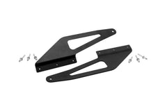 Rough Country LED Light Windshield Mounting Brackets - 70567 - Black Patch Performance - ROUG70567