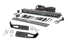Rough Country LED Light Bar Bumper Mounting Brackets - 70568BLDRL - Black Patch Performance - ROUG70568BLDRL
