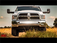 Rough Country LED Light Bar Bumper Mounting Brackets - 70569 - Black Patch Performance - ROUG70569