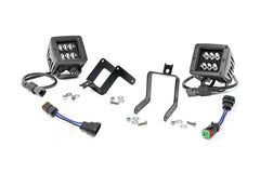 Rough Country Black Series LED Fog Light Kit - 70622 - Black Patch Performance - ROUG70622