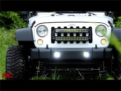 Rough Country Black Series LED Fog Light Kit - 70630 - Black Patch Performance - ROUG70630
