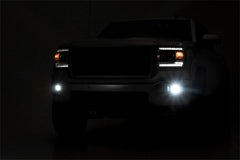 Rough Country Black Series LED Fog Light Kit - 70689 - Black Patch Performance - ROUG70689