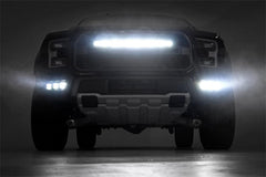 Rough Country Black Series LED Fog Light Kit - 70700 - Black Patch Performance - ROUG70700