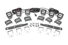 Rough Country Black Series LED Fog Light Kit - 70700 - Black Patch Performance - ROUG70700