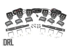 Rough Country LED Fog Light Kit - 70700DRL - Black Patch Performance - ROUG70700DRL